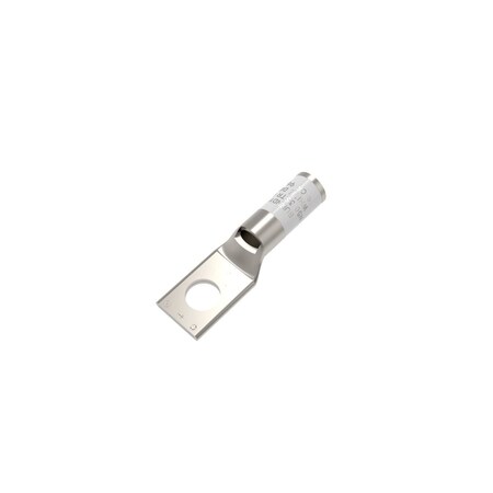 Burndy Copper Compression Lug, 1 Hole w/ Inspection Window, 3 AWG, 5/16" Stud YA3CL